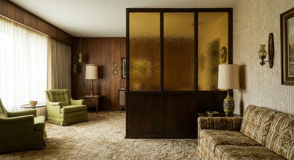 Living space before wall removal (service example)